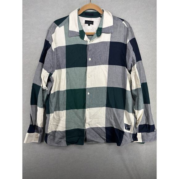 Ted Baker Mens Neetly Large Scale Check Shirt Size 6 (XL) - Picture 1 of 8